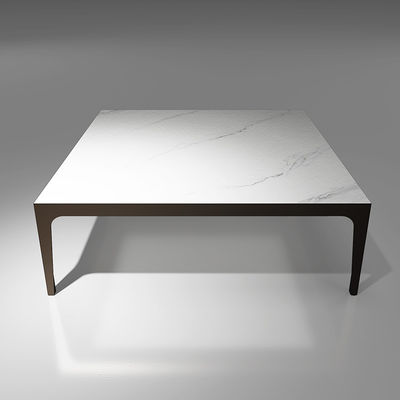 ミニマリスト ホワイトロック スラブ お茶台 リビング 家具 1200*1200*400MM